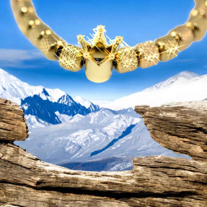 Bracelet Homme Alliage Métallisé Couronne - Street Chic Casual La Réunion