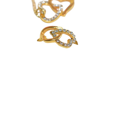 Coffret Cadeau Bijoux Femme 5 Pièces - Montre Bracelet Collier Bague Boucles d'Oreilles Doré La Réunion