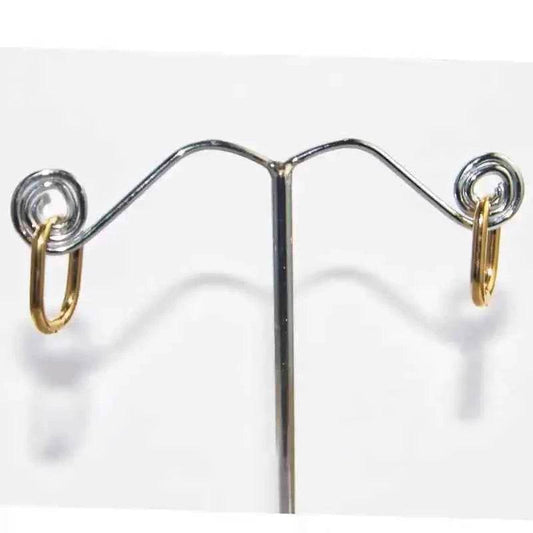 Boucles d’Oreilles Créoles Ovales Dorées - 1cm - reunivente.re