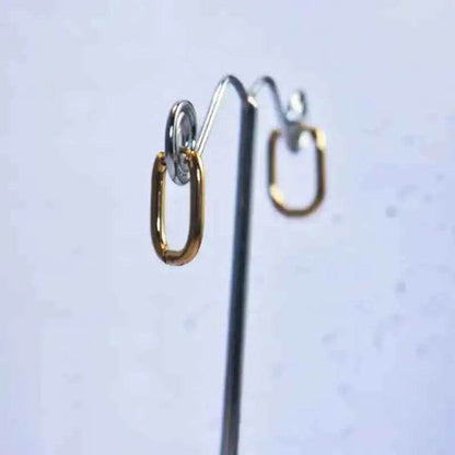 Boucles d’Oreilles Créoles Ovales Dorées - 1cm - reunivente.re