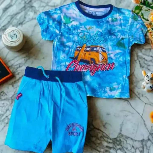Ensemble Enfant Short & T-shirt Chevignon – 100% Coton - Reunivente.re