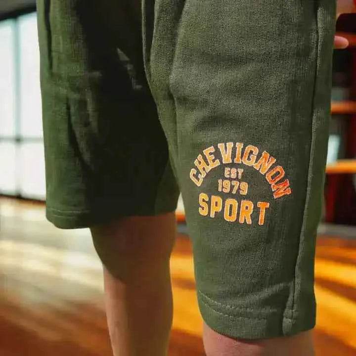 Ensemble Enfant Short & T-shirt Chevignon Orange – 100% Coton - Reunivente.re