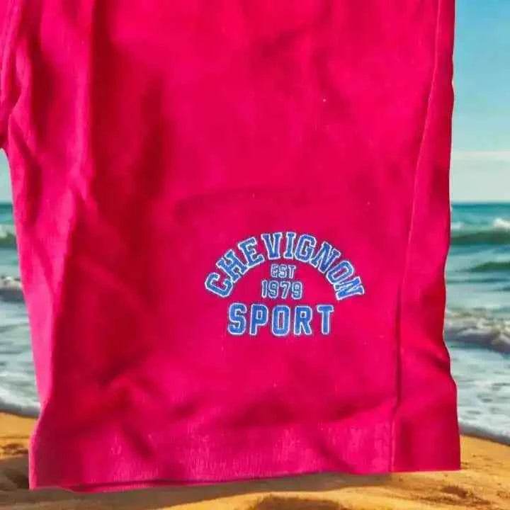 Ensemble Enfant Short & T-shirt Chevignon Rouge - Ensemble Enfants Confortable et Stylé - Reunivente.re