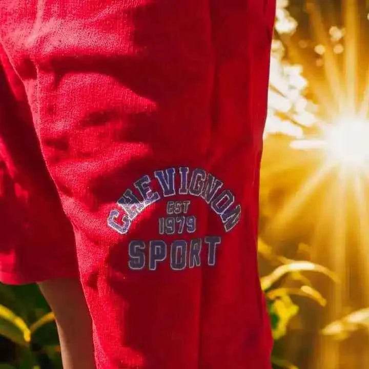 Ensemble Enfant Short & T-shirt Chevignon Rouge - Ensemble Enfants Confortable et Stylé - Reunivente.re