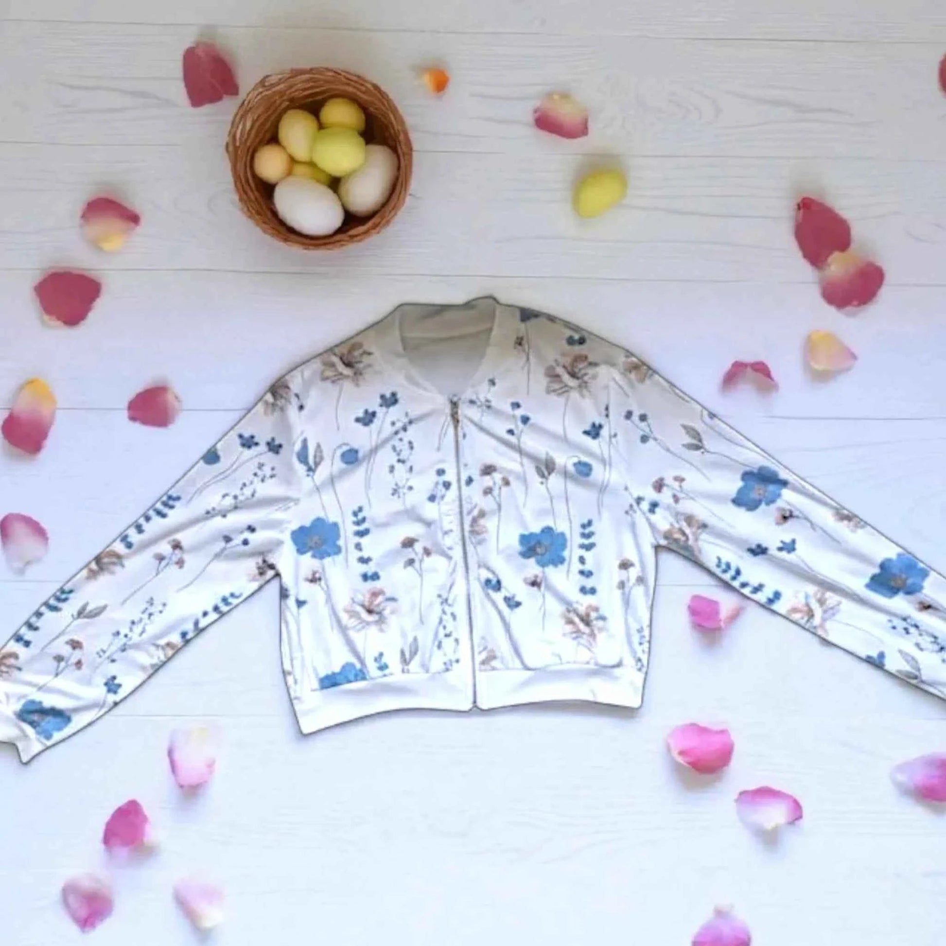 Veste à Fleurs Femme Taille L - Mode Réunion - reunivente.re
