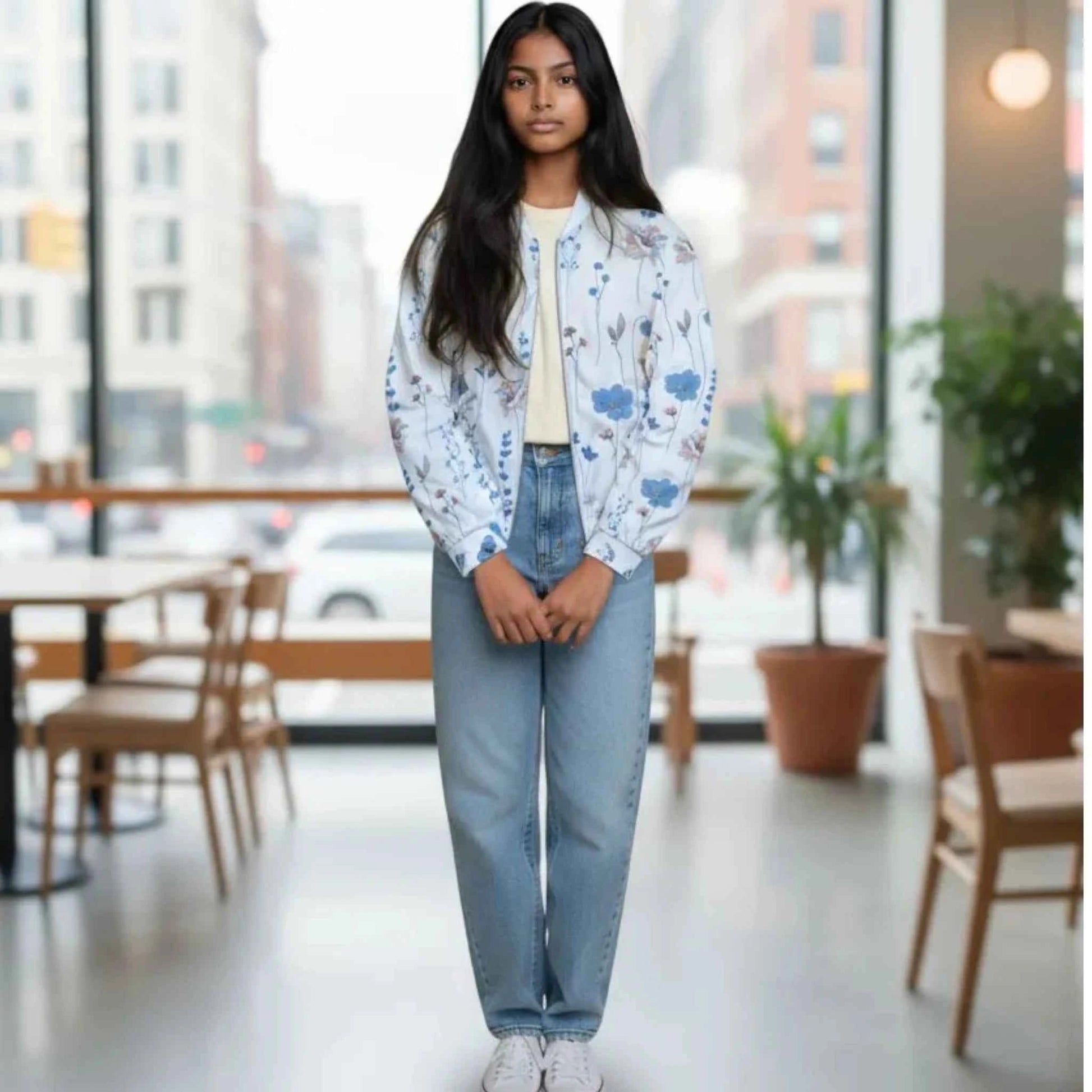 Veste à Fleurs Femme Taille L - Mode Réunion - reunivente.re